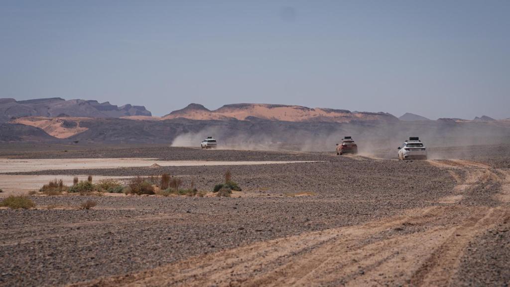 Rutas por el desierto con los coches de Hyundai.