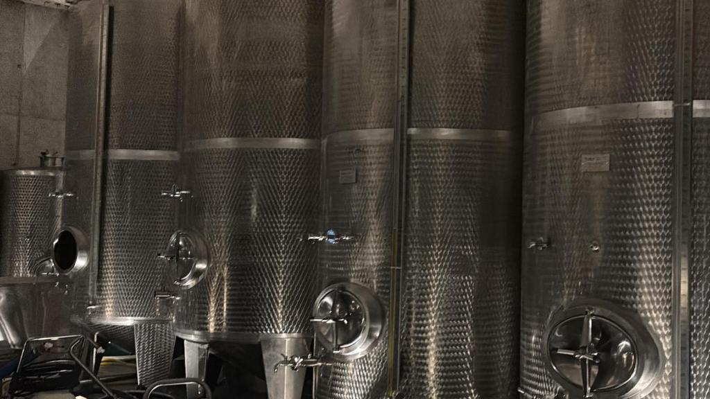 Interior de la almazara de la familia Lisjak.