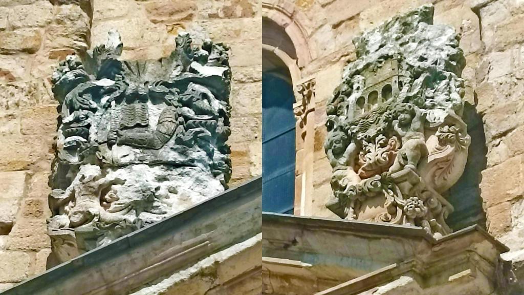 Estado actual de los escudos de San Ildefonso