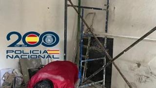 Imágenes de las obras en las que fueron encontrados los trabajadores extranjeros en situación irregular