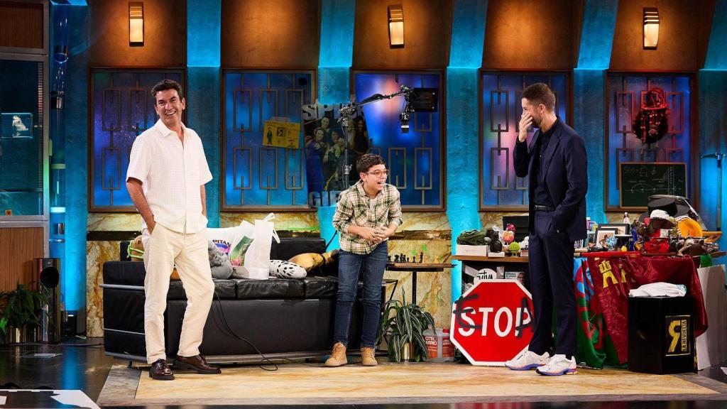 Arturo Valls, Faustino Oro y David Broncano en 'La Revuelta'.