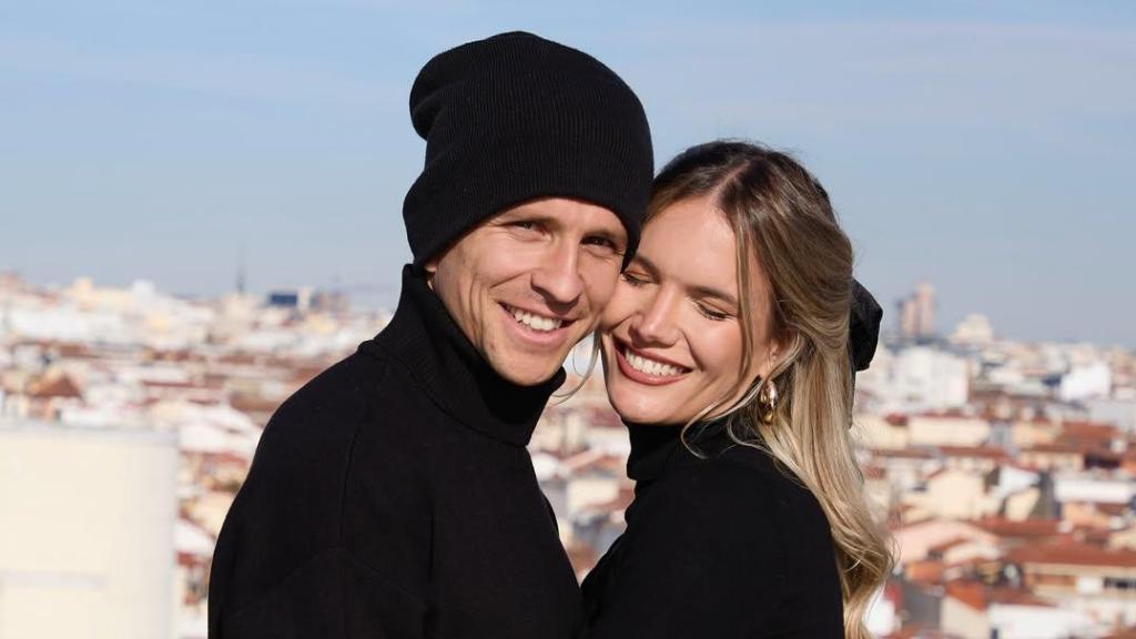 Gianluca Simeone y Eva Bargiela en una imagen de sus redes.