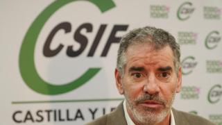 El presidente de CSIF Castilla y León, Benjamín Castro
