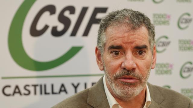 El presidente de CSIF Castilla y León, Benjamín Castro