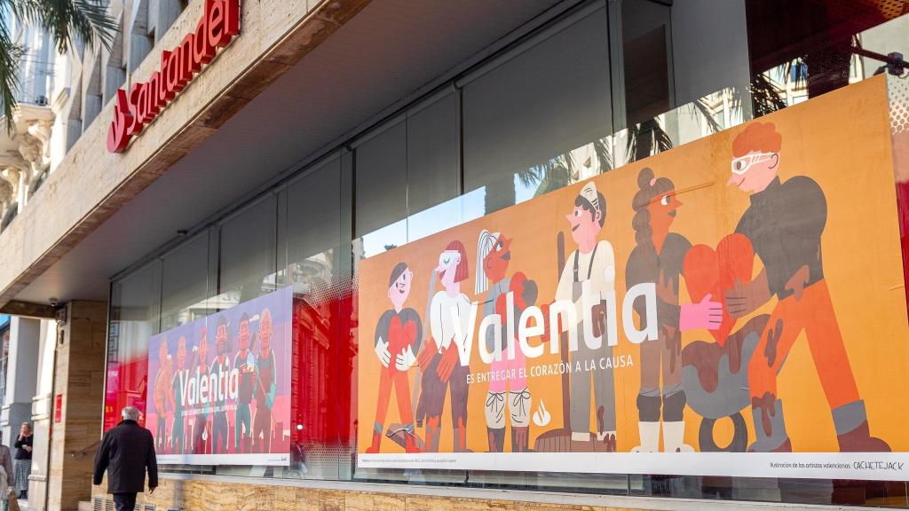 Oficina de Banco Santander en Valencia.