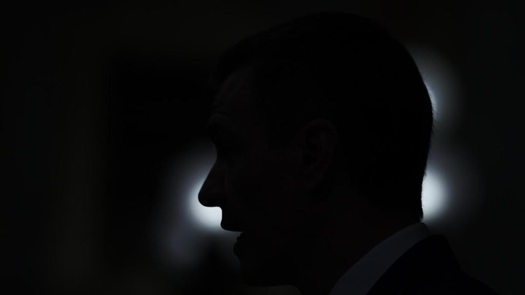 Contraluz de Pedro Sánchez en el Congreso en la mañana de este miércoles.