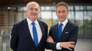 José Bogas, consejero delegado de Endesa (izq.) y Marco Palermo, director general Económico-Financiero (dcha.)