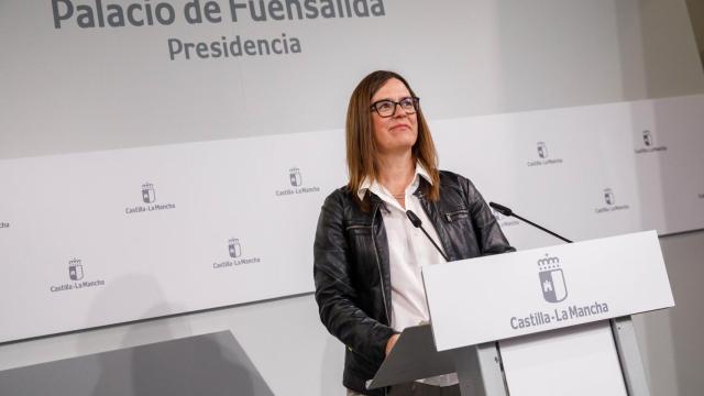 Esther Padilla, durante la rueda de prensa posterior al Consejo de Gobierno.