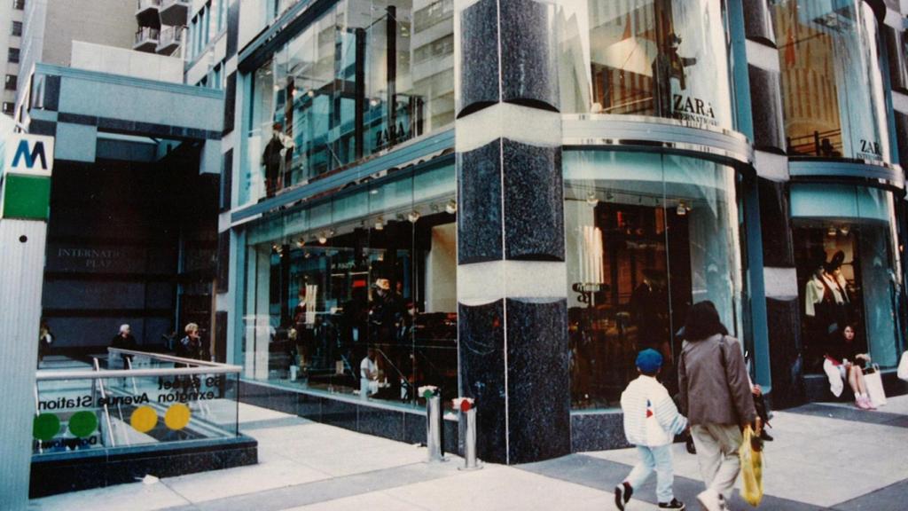 La primera tienda de Zara en Nueva York en los años 80.