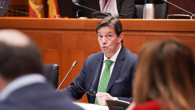 Marcos Casado, este martes en las Cortes de Aragón.