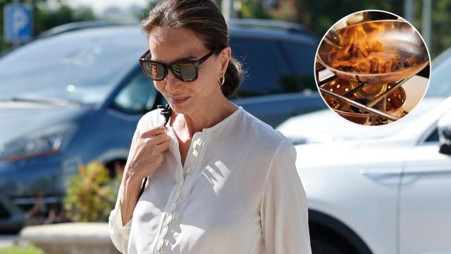 Isabel Preysler y un plato de uno de sus restaurantes favoritos.