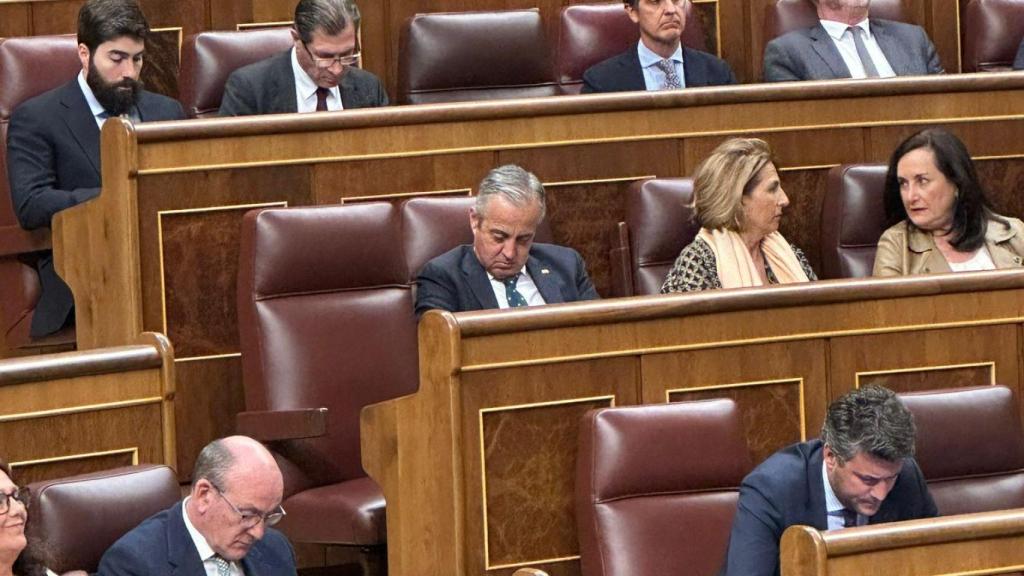 El tesorero de Vox dormido en el pleno de este 7 de mayo.