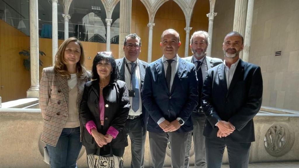 El vicepresidente primero de la Diputación de Valladolid, Víctor Alonso Monge, en una visita a la Diputación de Barcelona