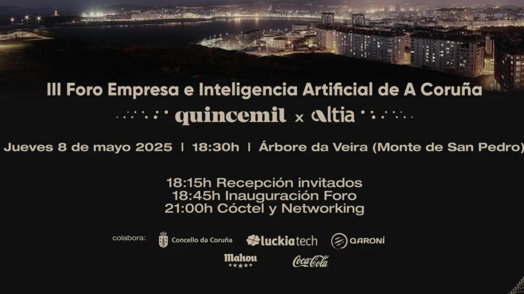 A Coruña celebra este jueves el III Foro Empresa e Inteligencia Artificial Quincemil