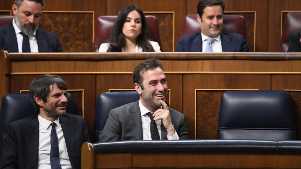 El ministro de Cultura, Ernest Urtasun, y el ministro de Economía, Carlos Cuerpo