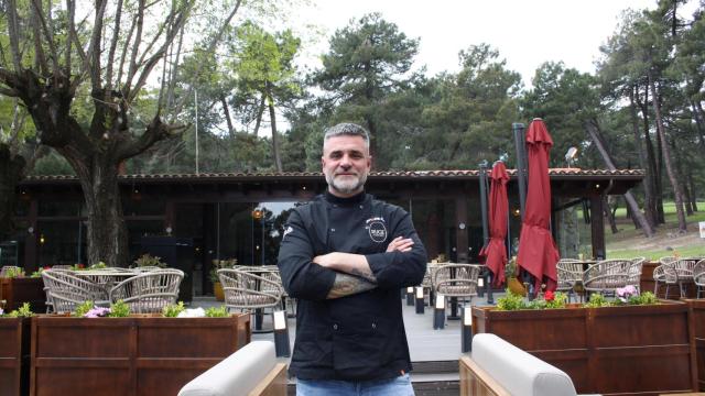 Rubén Iborra en su nuevo restaurante Ruge.
