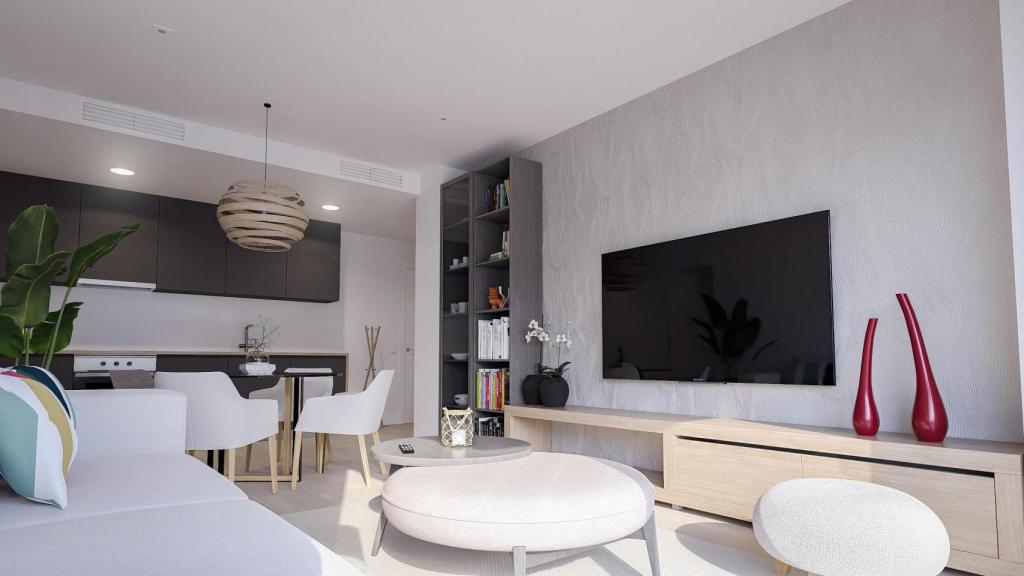 Interior de una de las viviendas proyectadas por Galivivienda en Distrito Zeta.