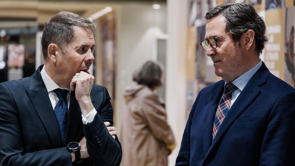 Carlos Cuerva, presidente de Cepyme, y Antonio Garamendi, presidente de CEOE.