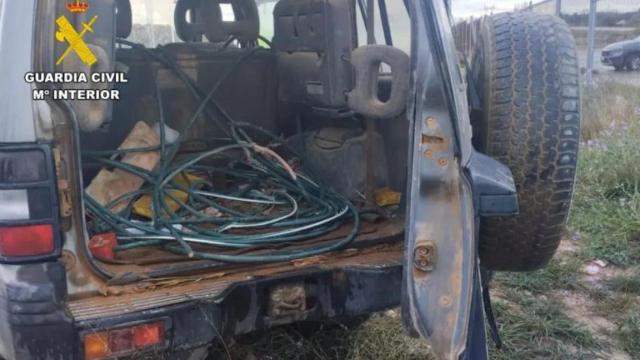 Imagen de archivo de robo de cable de cobre en la vía férrea de Cuarte de Huerva
