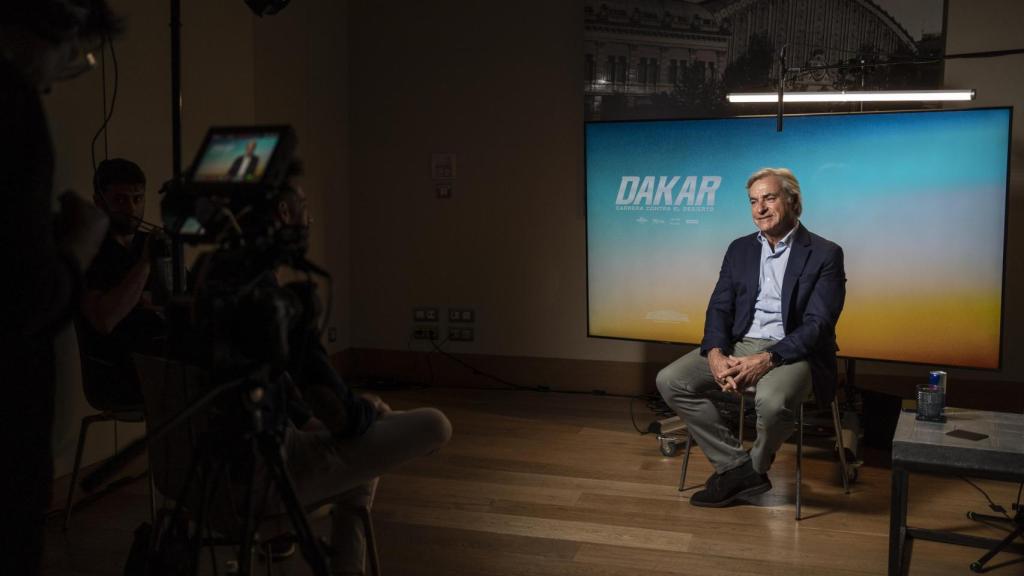 Carlos Sainz Sr, durante una entrevista con EL ESPAÑOL.