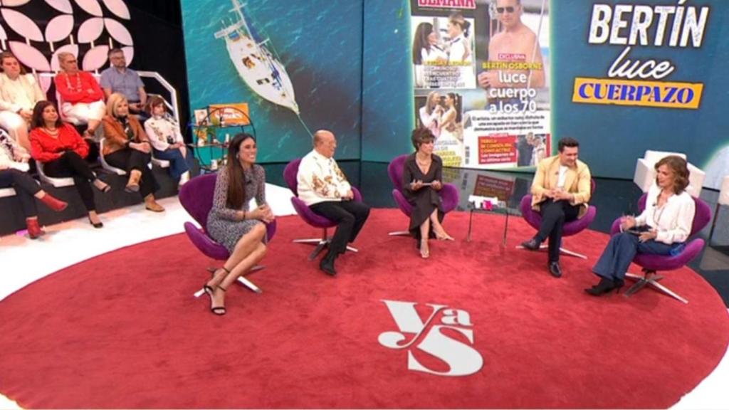 Colaboradores en plató.