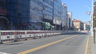 Las obras en los Cantones este miércoles.