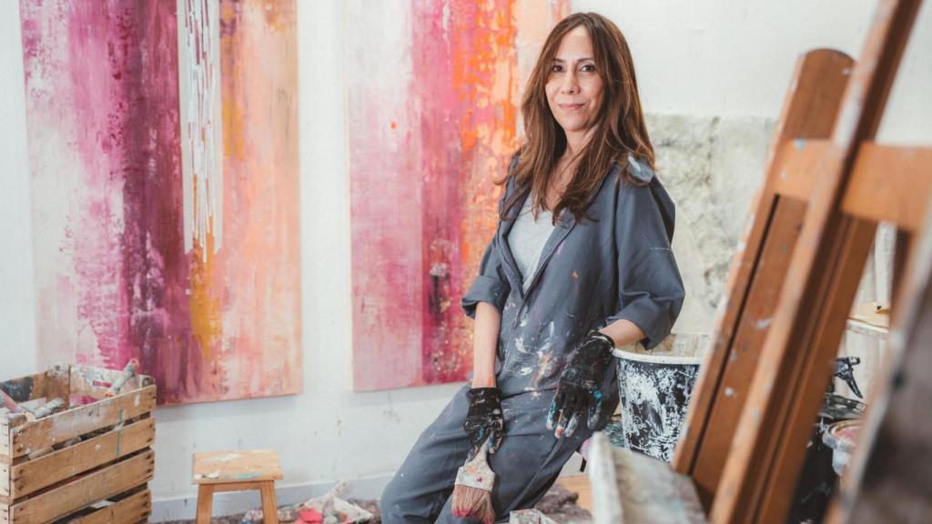 La artista sostenible Marcela Once recibe a ENLACE ODS en su estudio de Madrid.