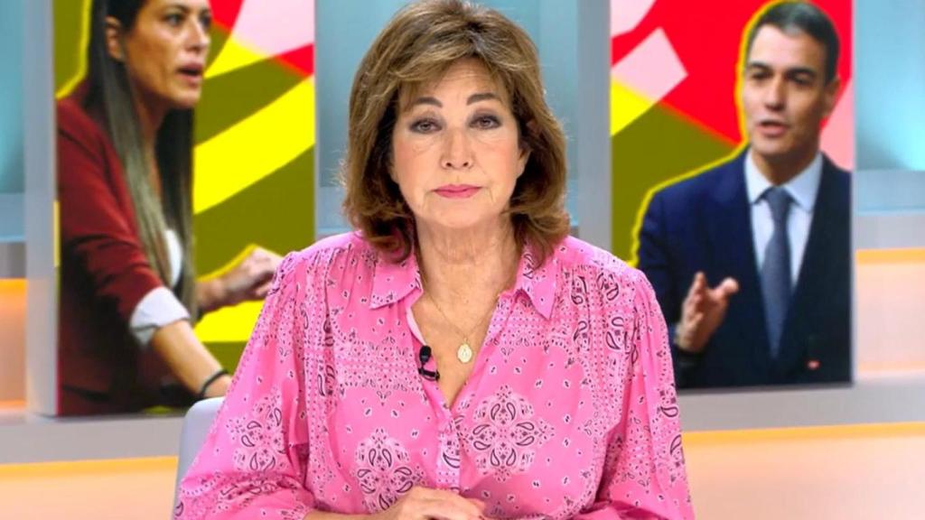 La presentadora Ana Rosa Quintana este lunes.