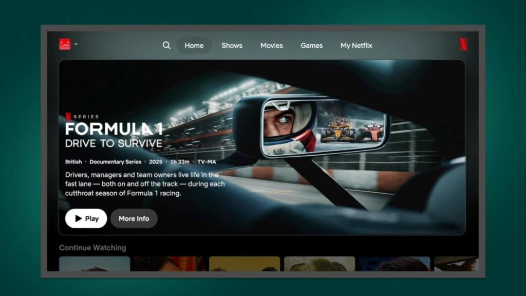 Nueva interfaz de Netflix para televisores inteligentes