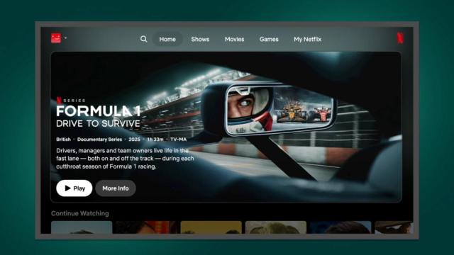 Nueva interfaz de Netflix para televisores inteligentes