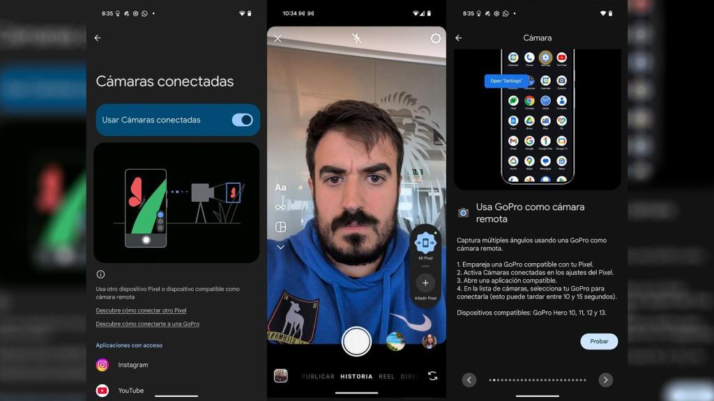 Cámaras conectadas con el Pixel