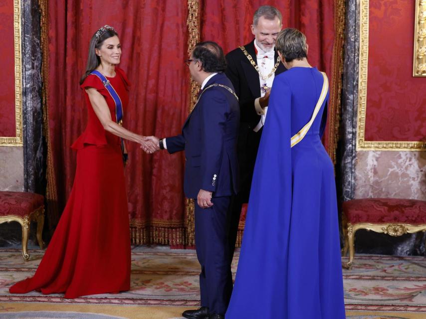 En 2023 el presidente de Colombia visitó España y asistió a la cena de gala con su esposa.