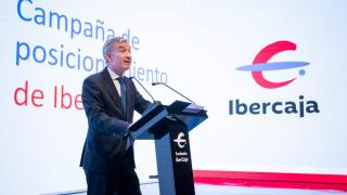 Víctor Iglesias, consejero delegado de Ibercaja, durante la presentación del nuevo posicionamiento del banco.