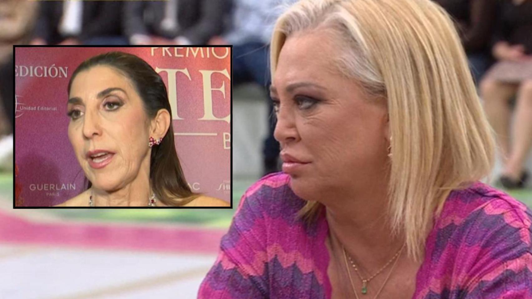 Paz Padilla y Belén Esteban, en un fotomontaje de BLUPER.