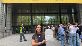 Mireia Miranda, después de elegir la especialidad que va a estudiar.