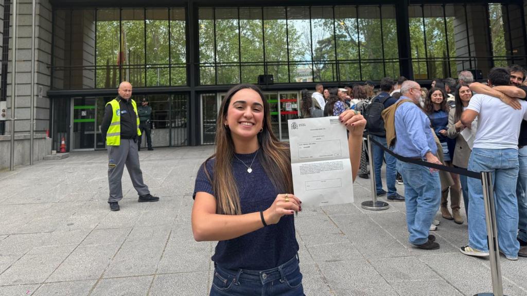 Mireia Miranda, después de elegir la especialidad que va a estudiar.