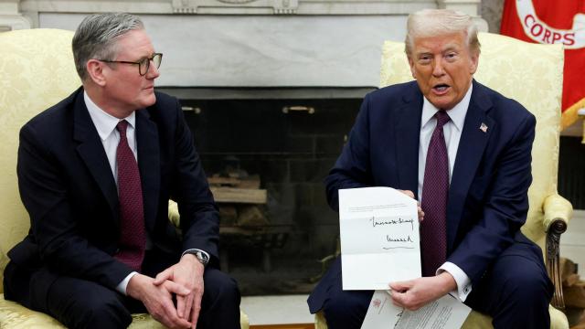 El premier británico Keir Starmer reunido con Donald Trump el pasado mes de febrero en el Despacho Oval.