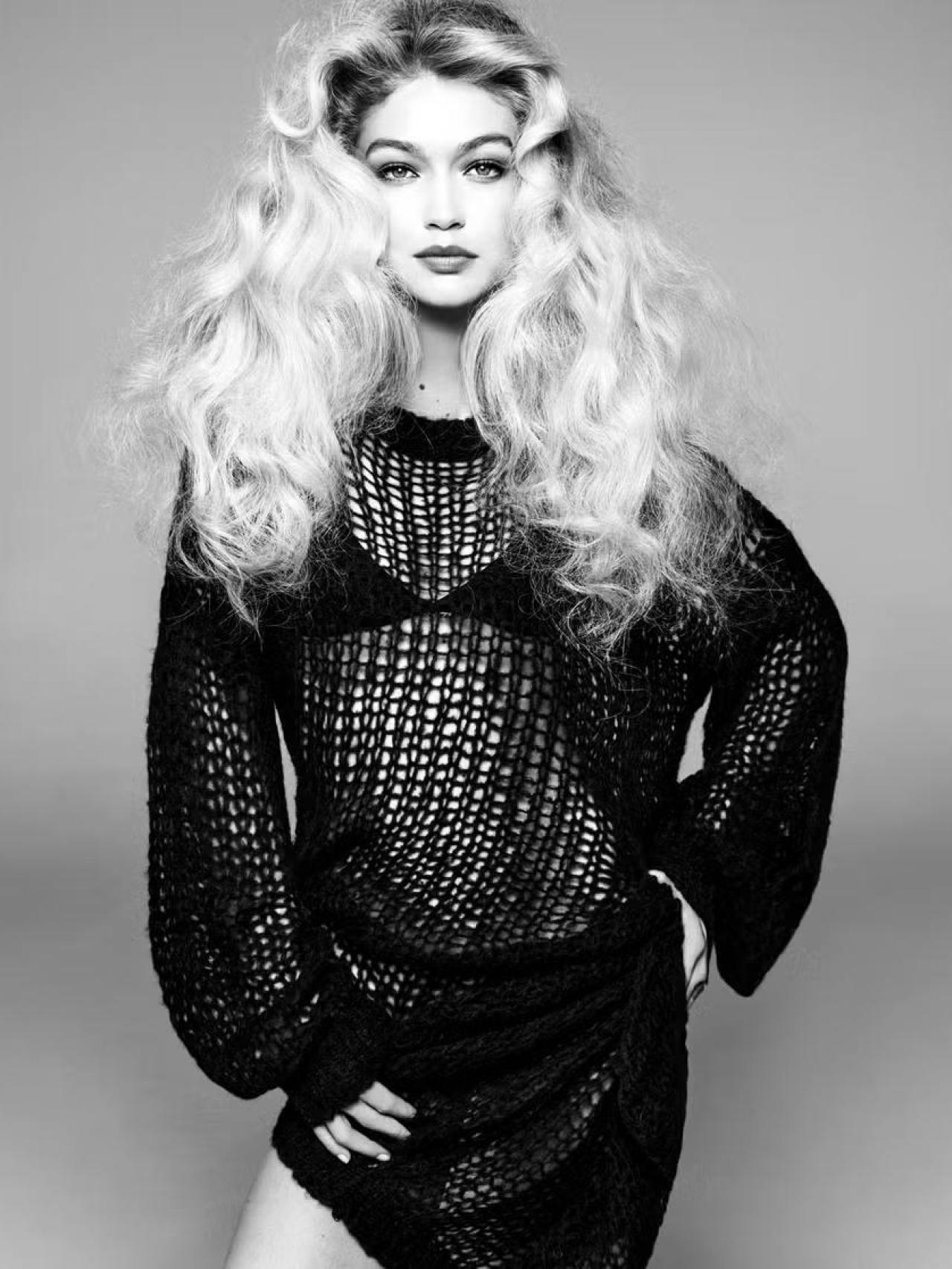 Retrato de Gigi Hadid en el marco de la campaña de Zara con Steven Meisel.