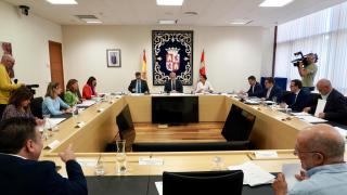 Imagen de la reunión de la Junta de Portavoces de este jueves