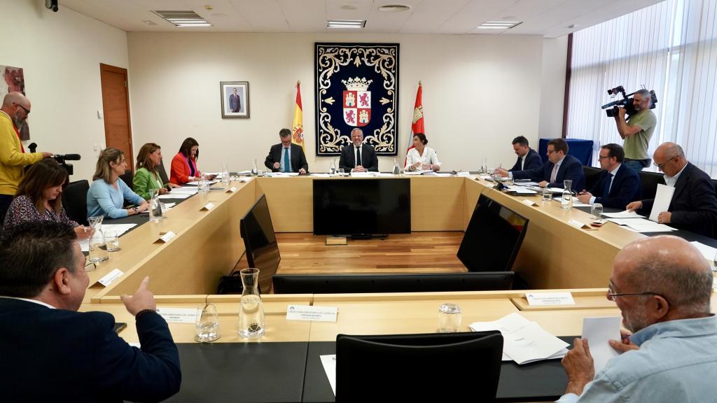 Imagen de la reunión de la Junta de Portavoces de este jueves