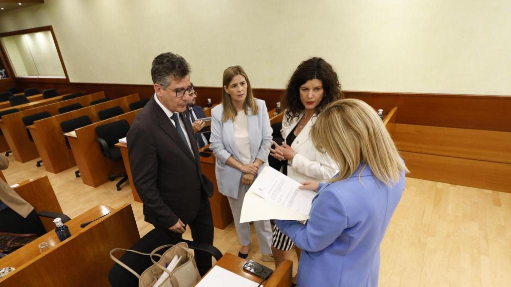 De izquierda a derecha, Cobo, Agudo, Navarrete y Abengózar.