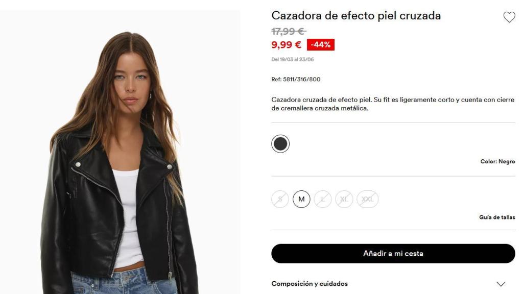 Cazadora efecto piel. Ref. 5811/316/800