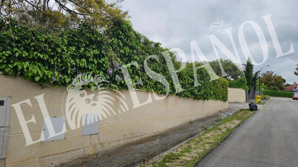 Uno de los laterales de la vivienda de Kiko Hernández en Madrid.