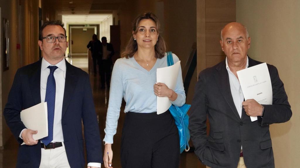 El portavoz del Grupo Popular, Ricardo Gavilanes, a su llegada a la Junta de Portavoces de este jueves