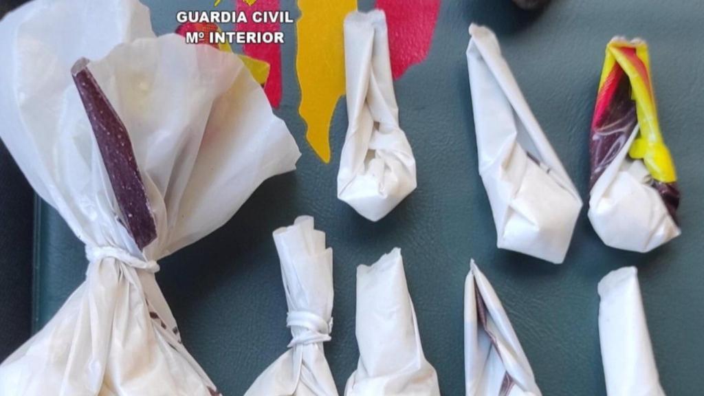 Droga incautada a una mujer en Cangas (Pontevedra)