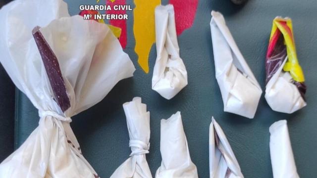Droga incautada a una mujer en Cangas (Pontevedra)