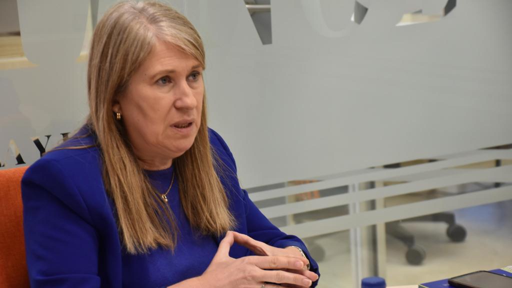 Ana Núñez Nava, directora de FACYL Cluster de Automoción y Movilidad de Castilla y León, durante una entrevista con El Español - Noticias de Castilla y León