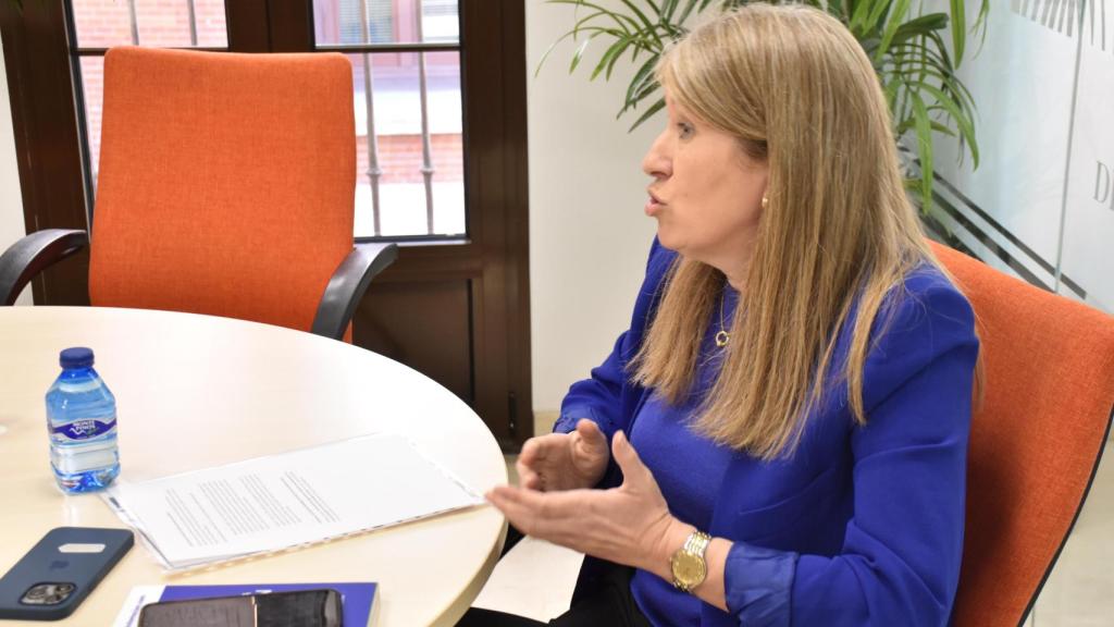 Ana Núñez Nava, directora de FACYL Cluster de Automoción y Movilidad de Castilla y León, durante una entrevista con El Español - Noticias de Castilla y León