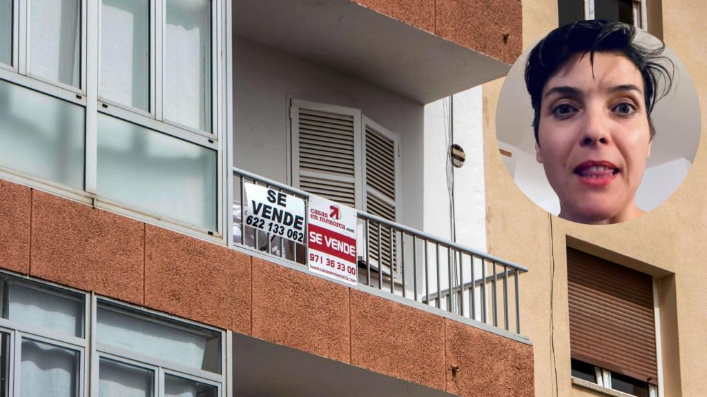 Montaje de Cristina, experta inmobiliaria.