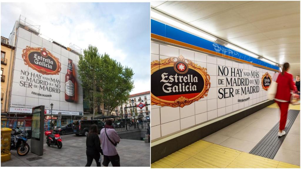 Campaña publicitaria Estrella Galicia en Madrid